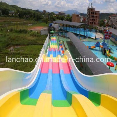 3-Lane Competition Rainbow Water Slide for Aqua Park