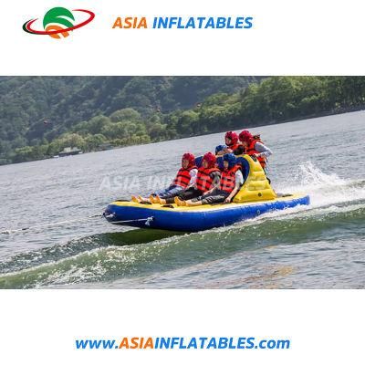 Factory Water Splash Game Inflatable Crazy UFO, Water Sofa Flying Ski Tube