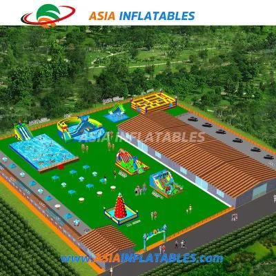 Outdoor Inalatable Land Water Equipment Build in Sea Beach Cheap Price