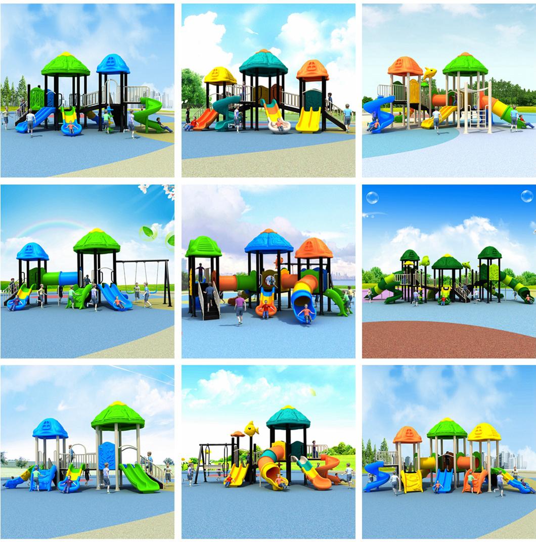Kindergarten Kids Outdoor Playground Plastic Slide Amusement Park Equipment 493b