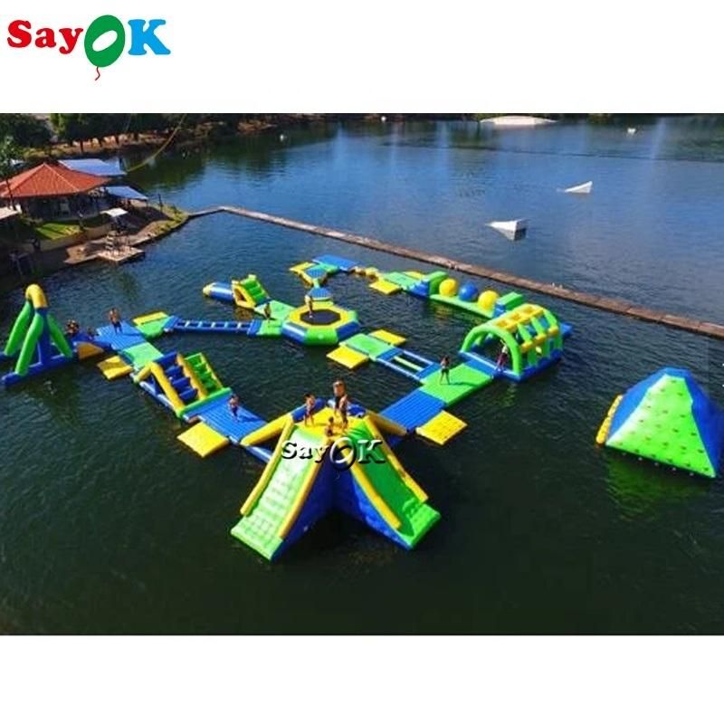 Commercial Outdoor Floating Adults Kids Giant Aquapark Inflatable Water Park with TUV Certification