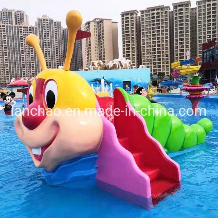 Water Park Small Pool Fiberglass Octopus Water Slide for Children