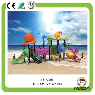 Ce Hot Kids Plastic Slide Outdoor Playground Equipment (TY-70091)