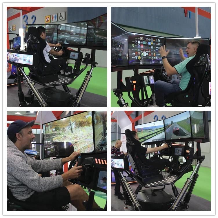 New Electric 360 Degree F1 3 Screens Car Racing Simulator