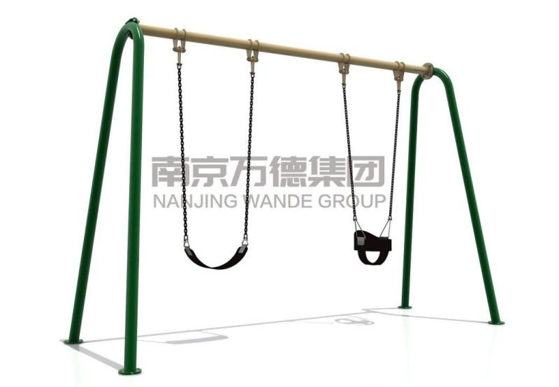 GS TUV Standard Amusement Park Outdoor Playground Equipment Baby Seat Kids Swing Set