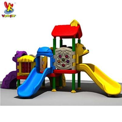 Kids Plastic Indoor Playground Equipment with Slide