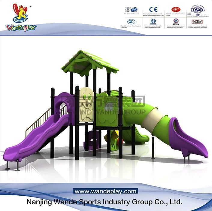 Outdoor Treehouse Playground Backyard Equipment with Slide