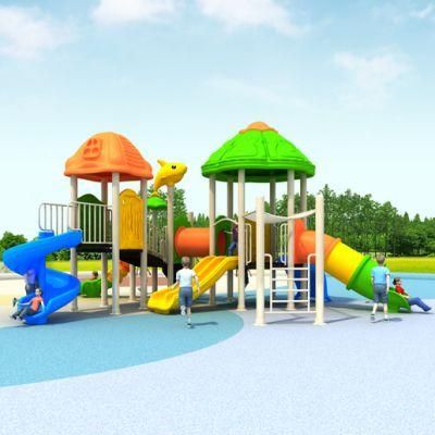 Community Outdoor Playground Plastic Slides Children&prime;s Amusement Park Equipment 483b