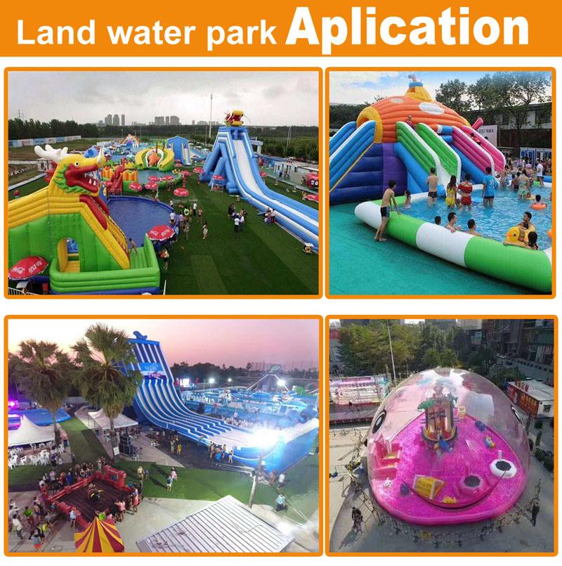 Amusement park Giant Hipo Inflatable Water Slide for Water park