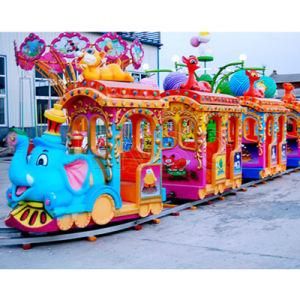 Playground Kiddie Rides Electric Elephant Track Train Rides for Sale