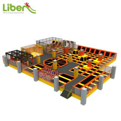 Large Indoor Trampoline with Basketball, Ball Pool, Foam Pit, Trampoline Wipe out