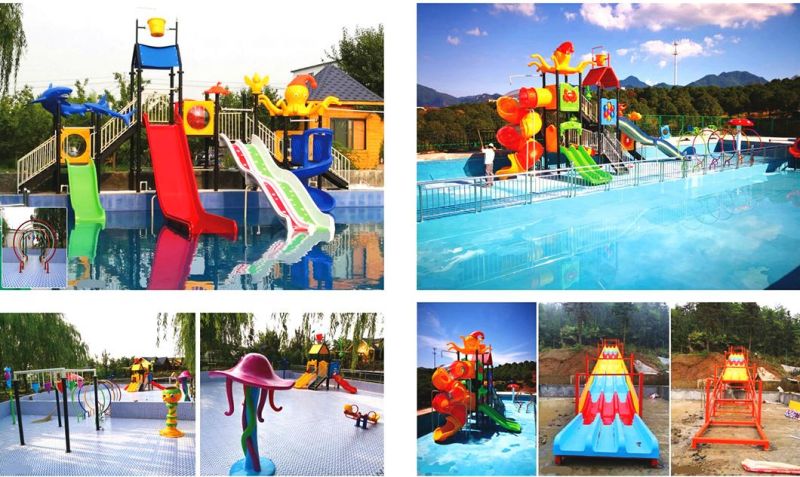 Customized Adult Water Park Fiberglass Slide Kids Playground Equipment