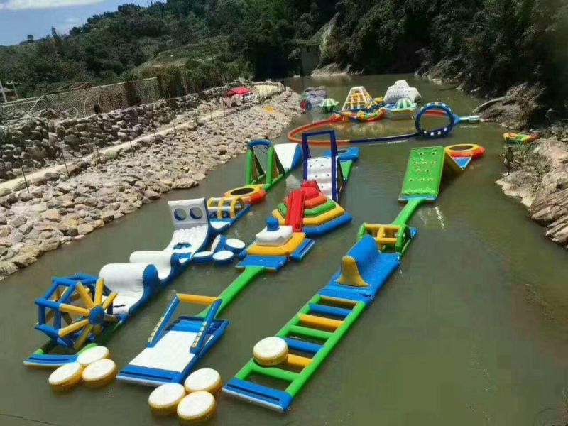 Inflatable Amusement Water Park, Inflatable Water Slide Pool Game