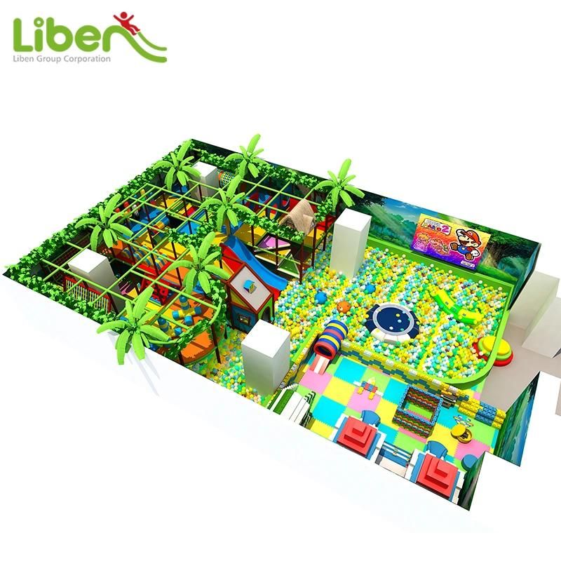 Synthesize Amusement Park Children Indoor Play Ground Equipment with Jungle Style