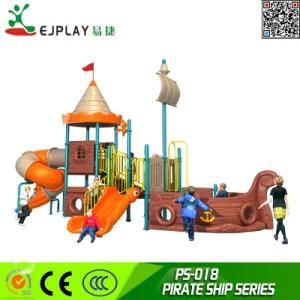 Kids Lager Pirate Ship Play Games Plastic Outdoor Playground for Children (PS018)