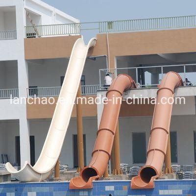 Amusement Fiberglass Pool Water Park Slide for Adult