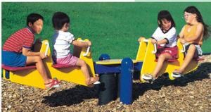 Children Playground Seesaw, Garden Outdoor Playground Seesaw (HLD9103)