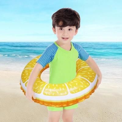 Summer Outdoor Water Play Equipment Toys Inflatable PVC Fruit Swim Ring