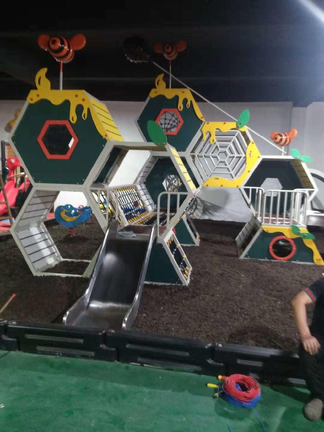 Honeycomb Style Outdoor Integrated Children′s Entertainment Slide