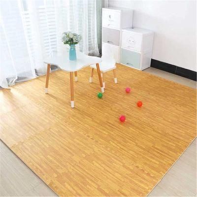 EVA Wood Grain Cushioned Home EVA Material Splicing Soft Floor Foam Mat