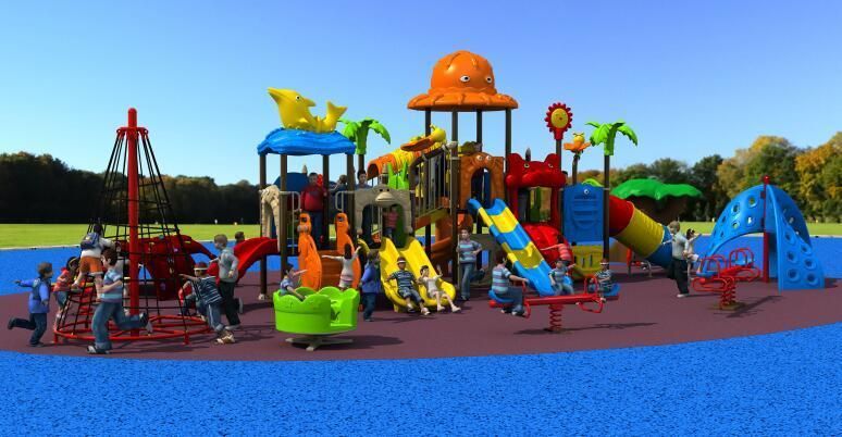 Outdoor Playground Children Slide Park Amusement Equipment