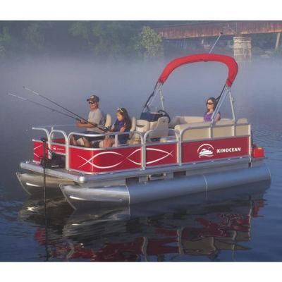 Kinocean 16&prime; Electric Best Used Small Aluminum Pontoon Boats for Sale