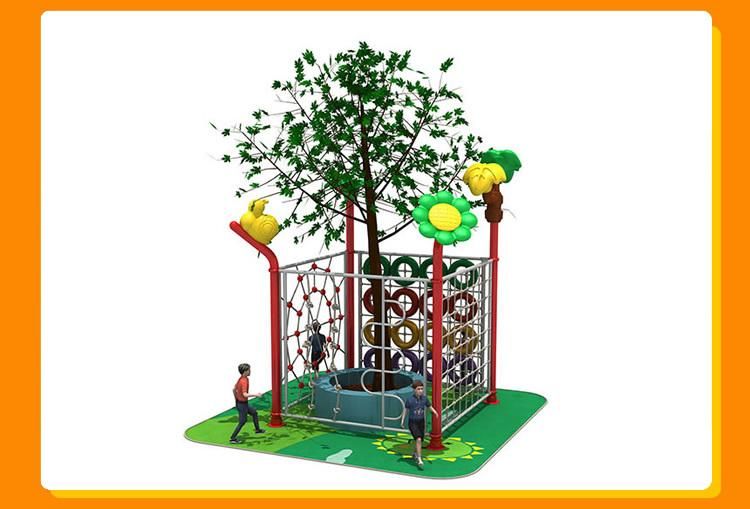 Customized Different Size Styles Outdoor Playground Wooden Plastic Jungle Gym Slide