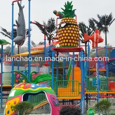 Fiberglass Water House Slide for Aqua Theme Park
