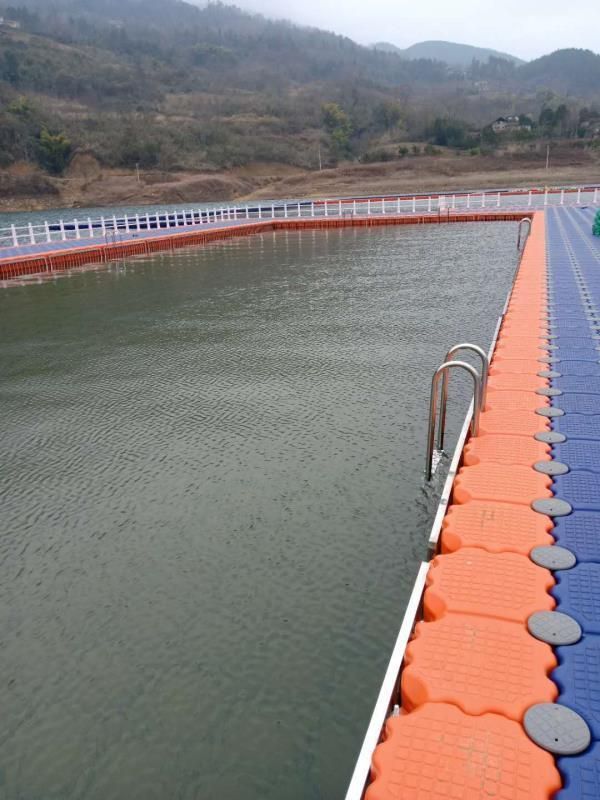 Marine HDPE Plastic Colorful Motorboat Floating Pontoon Blocks Dock