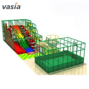 Galvanized Pipe Material Indoor Playground Big Slide for Kids