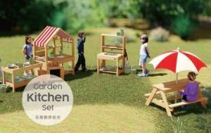 Kids Role Pretend Play Equipment Wooden Furniture Outdoor Garden Kitchen Play Set for Children Outdoor Play Area