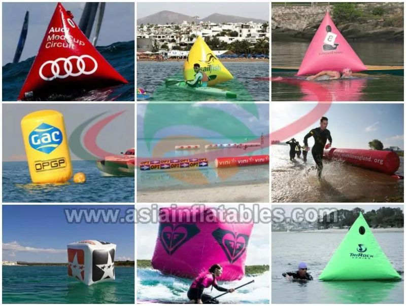 Advertising Water Swim Area Inflatable Floating Water Cylinder Buoy