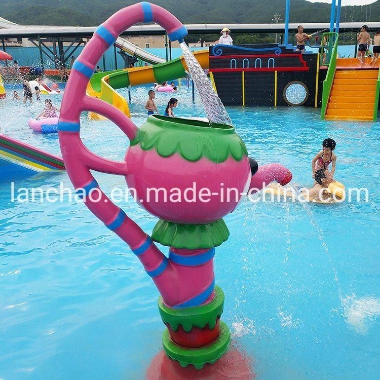 Aqua Park Equipment Kids Spray Fiberglass Water Play Slide
