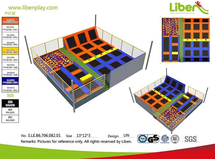 Factory Price Hot Selling Small 150sqm Trampoline Park with Dodgeball and Foam Pit