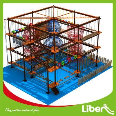 Indoor Adventure Ropes Course Playground for Big Shopping Mall