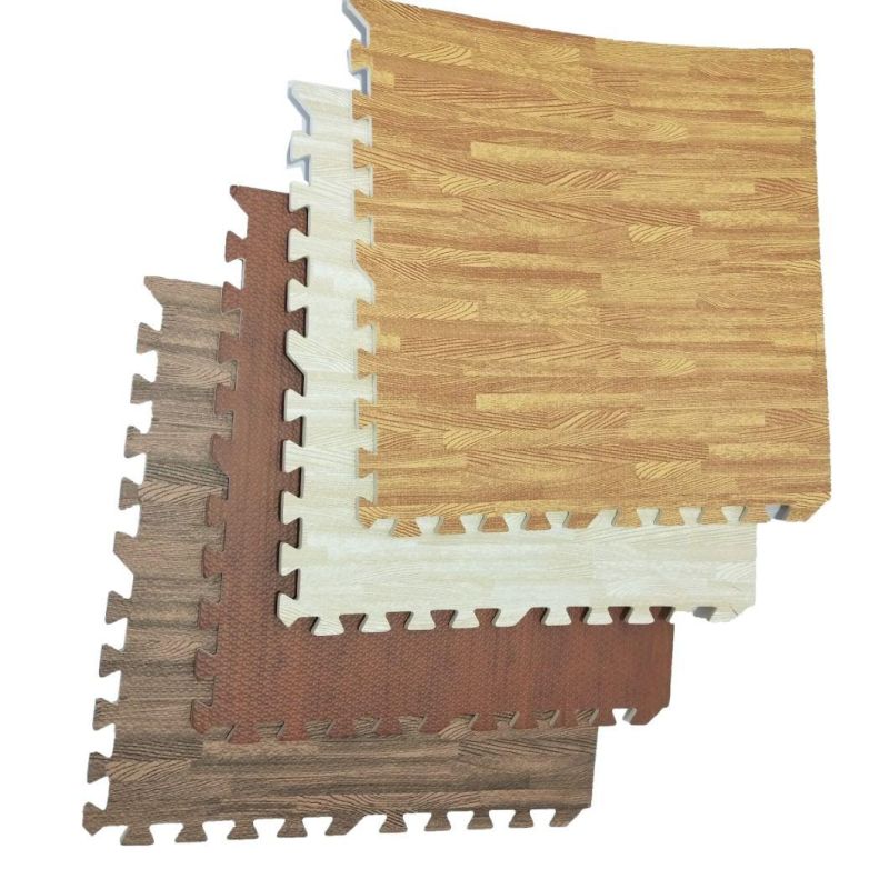 Different Wooden Colours Interlocking EVA Foam Flooring Cover Tiles