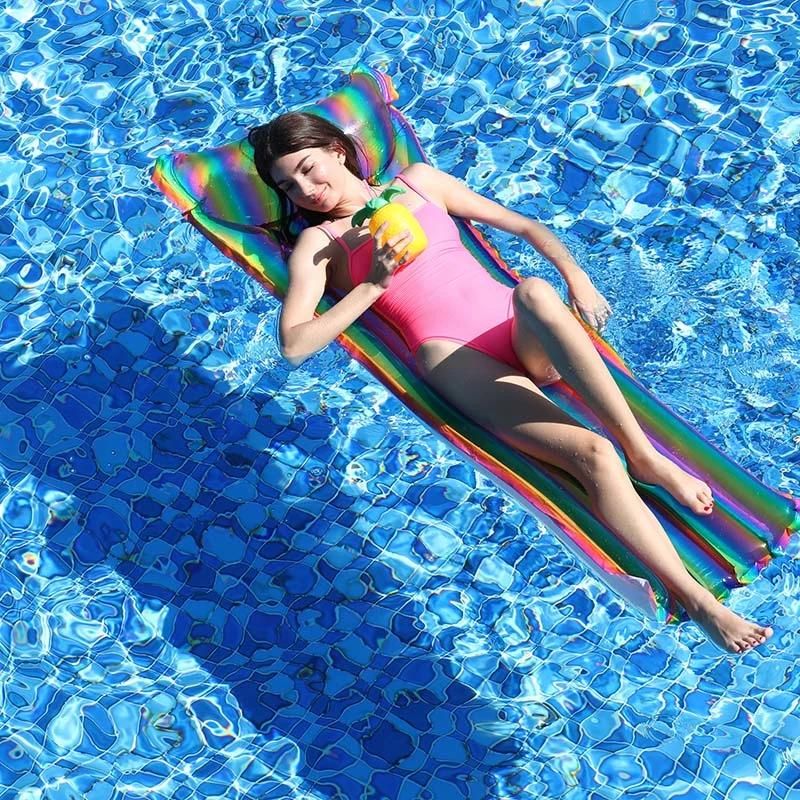 New Design PVC Swimming Pool Water Play Equipment Inflatable Colorful Pool Float