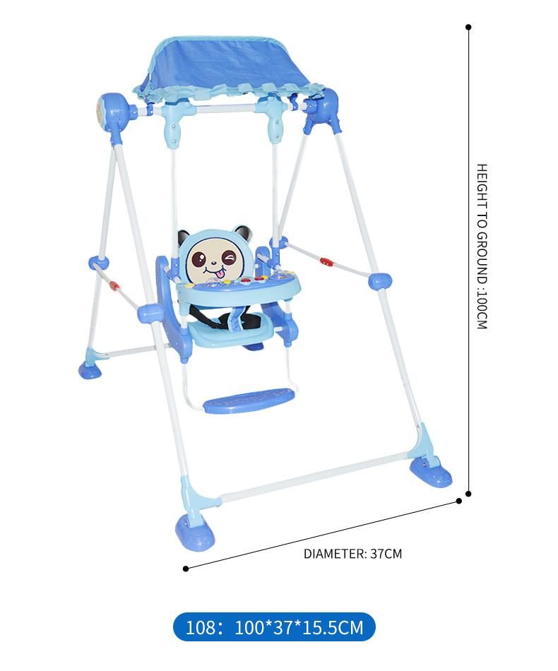 Blm 2021 New Children′s Swing Wholesale Manufacturers for Straight Folding Children′s Swing with Music Box