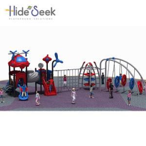 Climbing Net Plastic Slide Outdoor Playground for Apartment (HS00901)