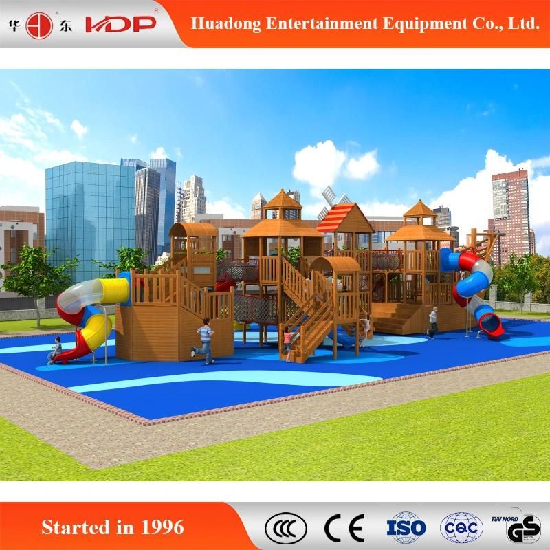 OEM/ODM Orders Outdoor Playground Slide Exercise Wooden Equipment (HD-MZ056)