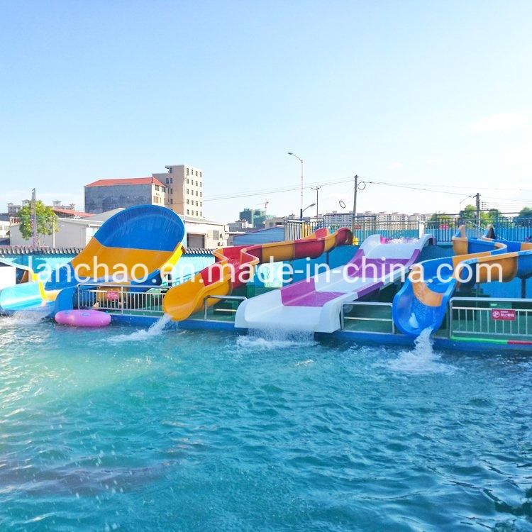 Funny Kids Water Park Playground Slide Family Water Slide