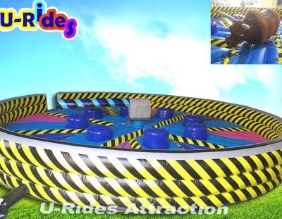 Wipeout Eliminator Inflatable, Wipeout Inflatable Sweeper, Meltdown Zone Inflatable Game