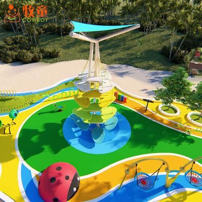 High Quality Children Outdoor Playground Plastic Slide Sets