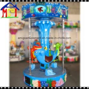 3 Seats Fish Carousel Roundabout Ride for Kids Amusement Park