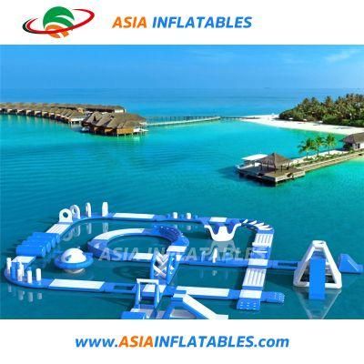 Inflatable Jumping Trampoline Water Amusement Park with Pool