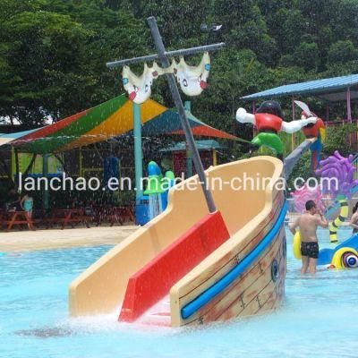 Pirate Boat Small Water Slide for Water Park Play Pool