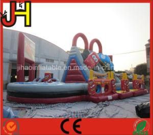 Factory Outlet Inflatable Car Theme Obstacle Slide for Outdoor Sport Game