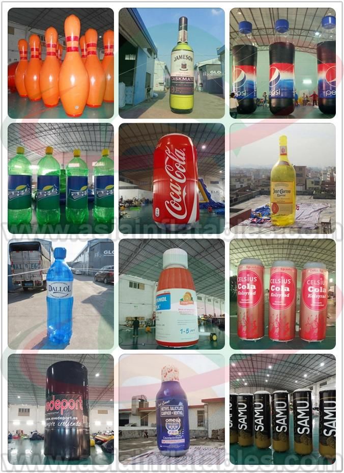Hot Sale Inflatable Bottle, Inflatable Cans, Inflatable Coke Bottle