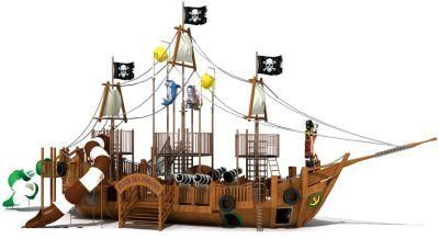 Wooden Sea Pirate Boat Water Park Outdoor Playground Equipment for Sale