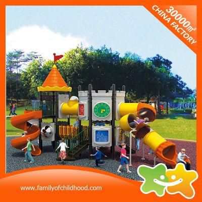 Castle Series Outdoor Amusement Park Plastic Toys Slides for Children